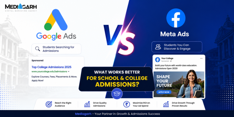 Google Ads vs Meta Ads: What Works Better for School & College Admissions?