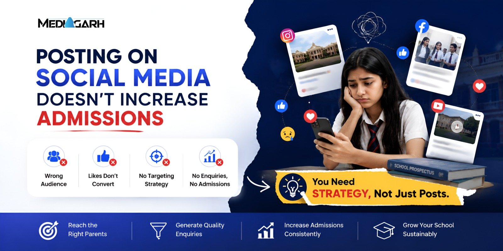 Why Posting on Social Media Doesn’t Increase Admissions for Schools