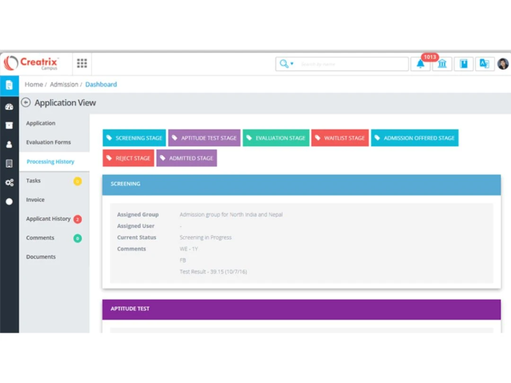 Creatix Campus Interface